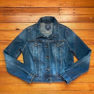 Lucky Brand crop jean jacket FLAW size s/m
